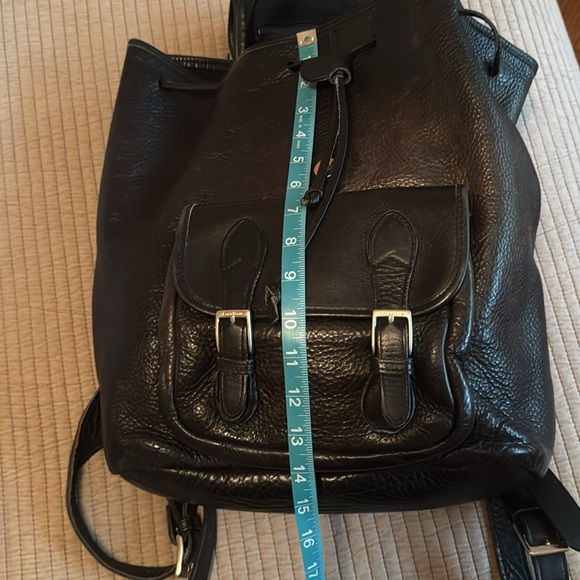 Black leather Cole Haan backpack - Picture 13 of 15